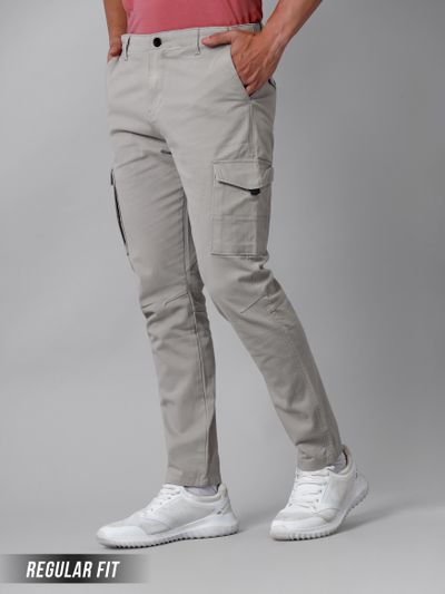 Buy Light Grey Casual Cargo Pants for Men Online in India Beyoung