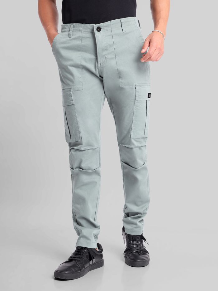 Mist Grey Signature Cargo Pants