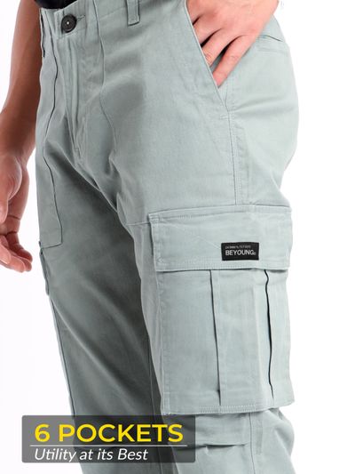 Mist Grey Signature Cargo Pants