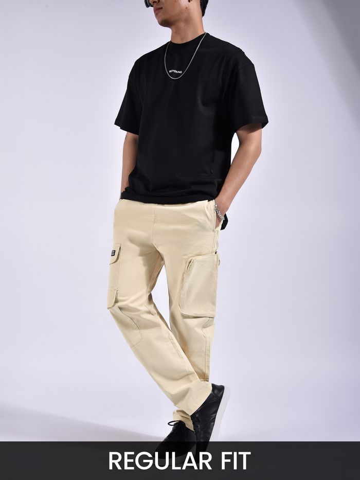 Off White Zip Pocket 3D Cargo Pants