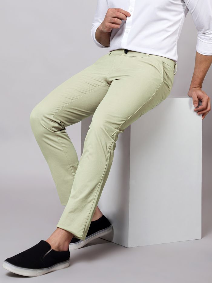 Shop Gingtto Mens Light Green Chinos Pants – GINGTTO