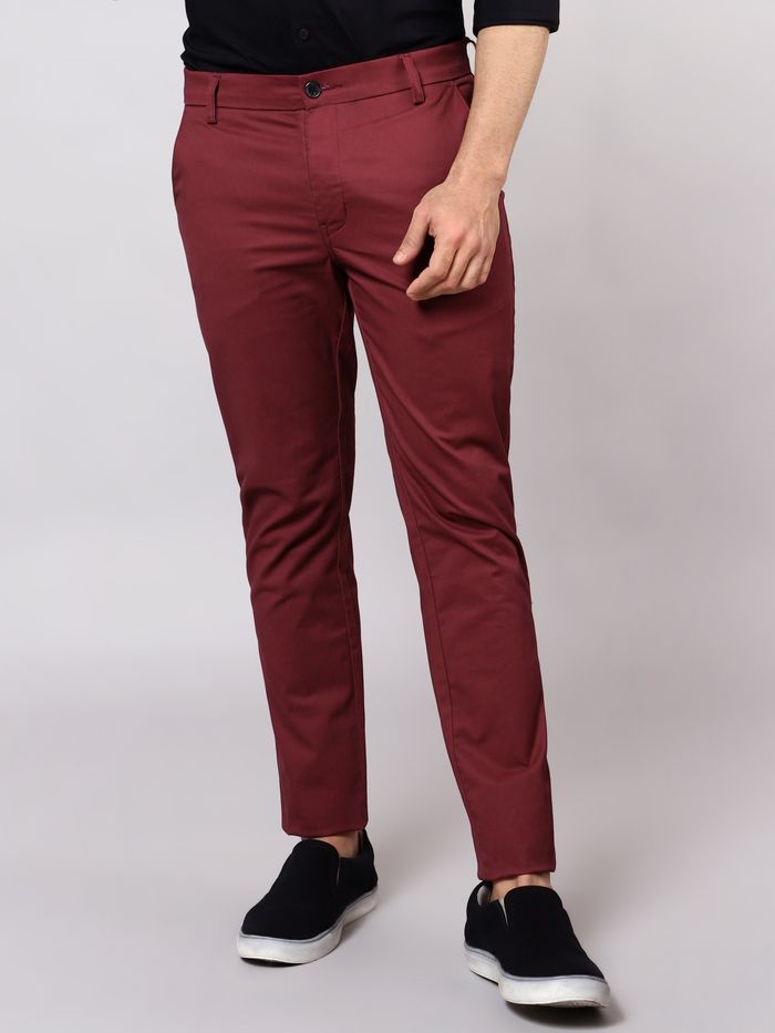 Buy online Beige Cotton Chinos Casual Trousers from Bottom Wear for Men by  V-mart for ₹899 at 10% off | 2024 Limeroad.com