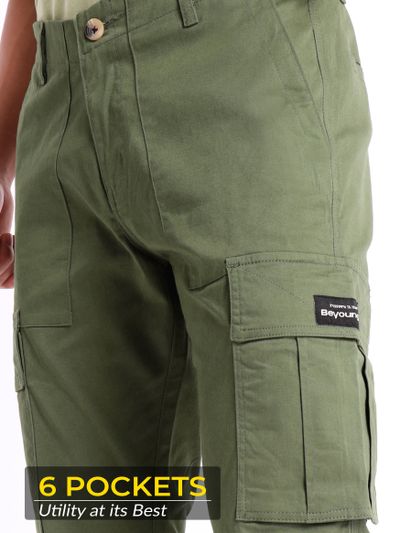 Sage Green Signature Cargo Pants