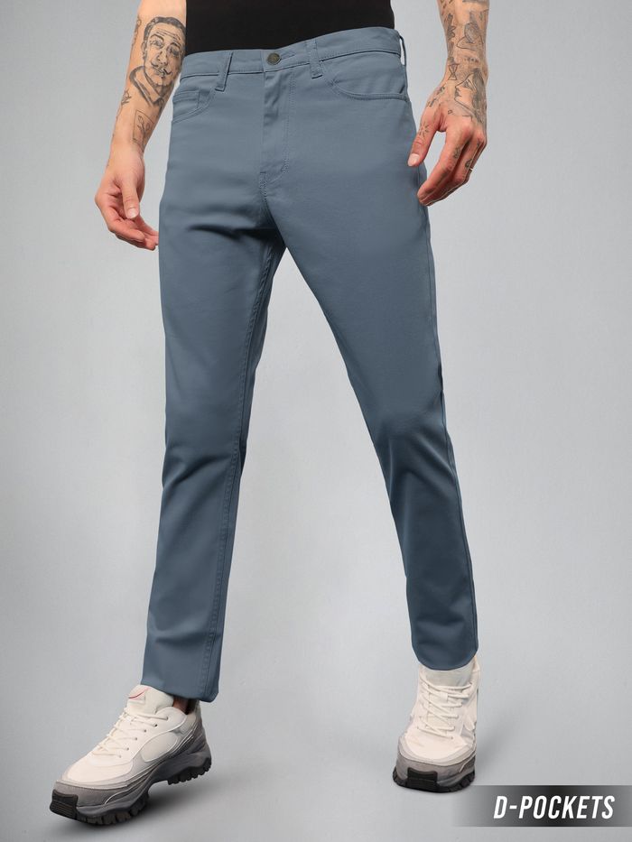 Savoy Blue Mens Chino Pants