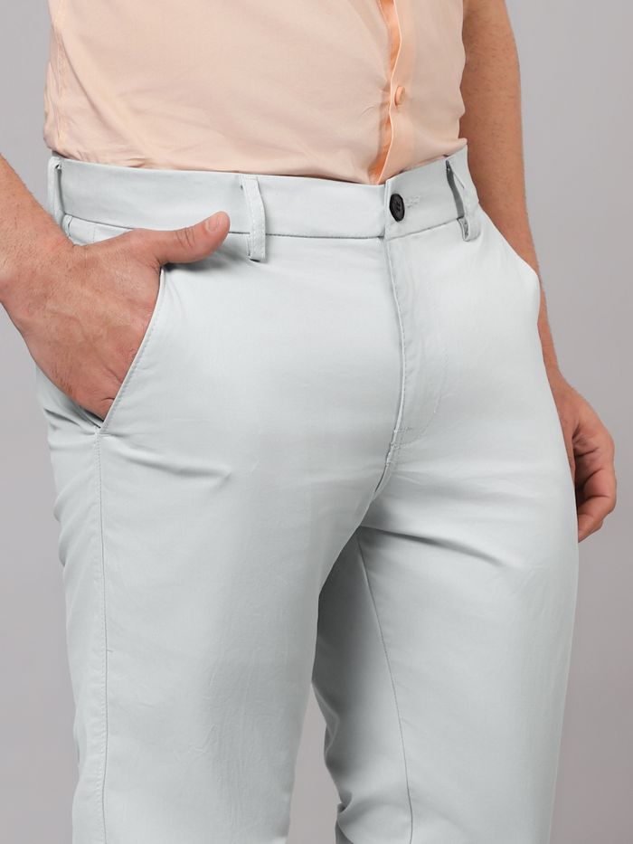 Mens white store chino trousers