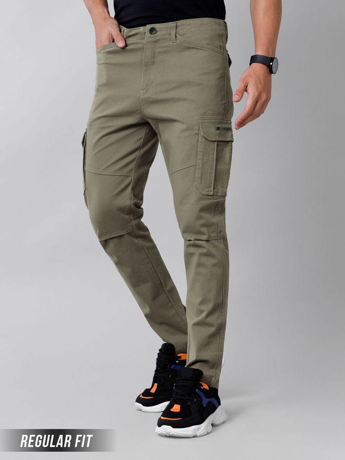 Olive cargo 2024 pants for men