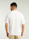 White Lapel Collar Polo T-Shirt
