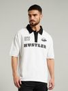 White Jersey Polo T-Shirt