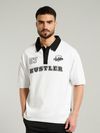 White Jersey Polo T-Shirt