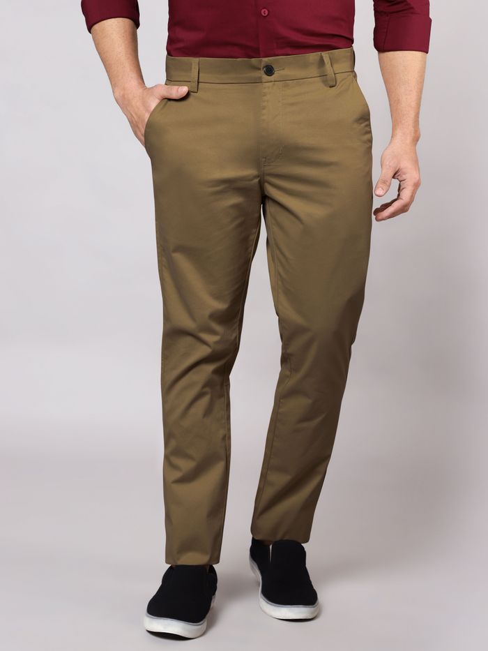 Wood Brown Chinos for Men