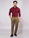 Wood Brown Chinos for Men