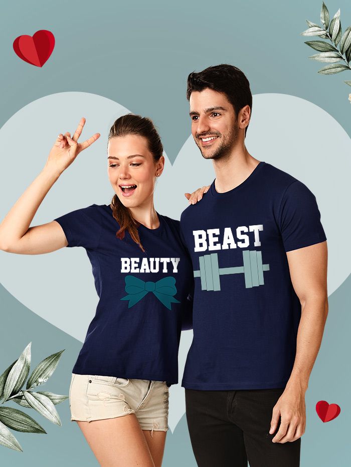 beauty and beast couple shirts