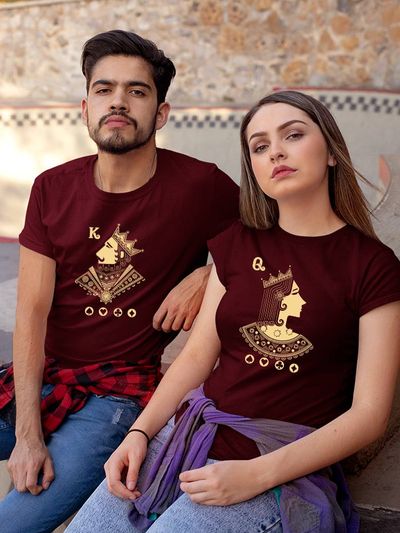 Couples Matching Shirts Matching Men Women Letter Print Love Couple T-Shirt  Blouse Tops Clothes Valentine