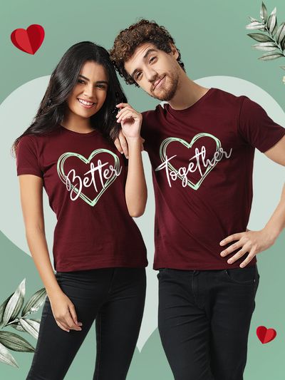 Couple T shirts Buy Matching Couple Tees Online Beyoung
