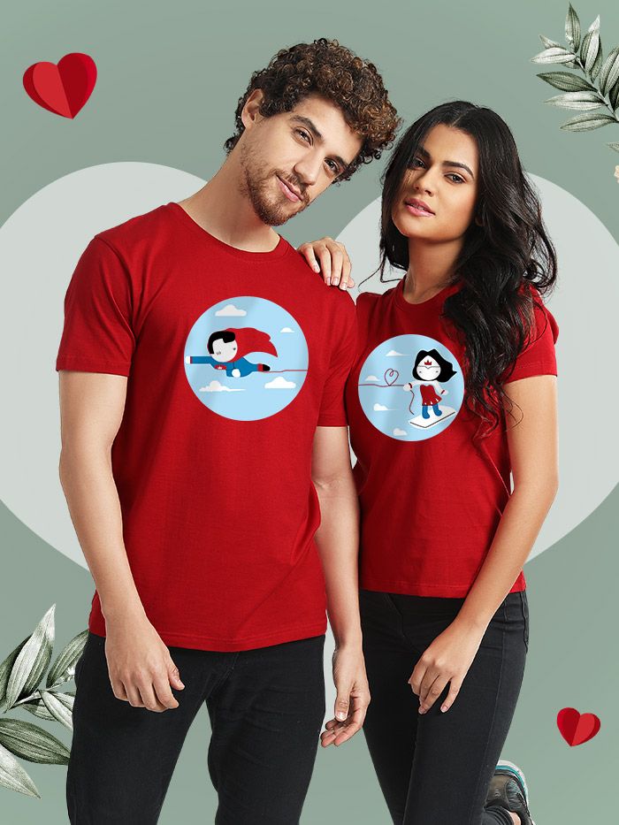 Buy Flying String Couple T-Shirt Online 