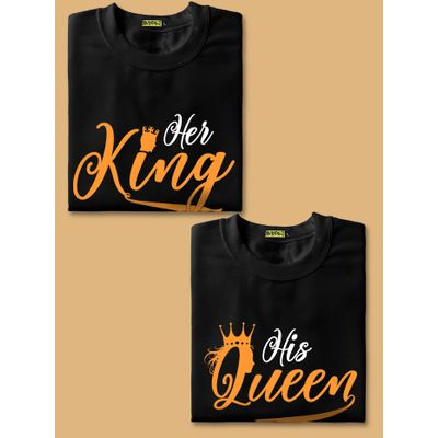 Her King His Queen Couple T-Shirt Her King His Queen Couple T-Shirt