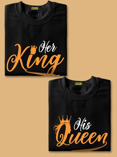 Her King His Queen Couple T-Shirt