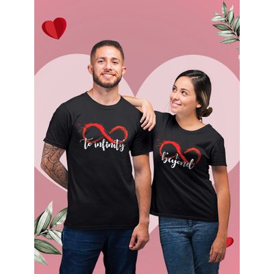 Buy Infinity and Beyond Couple T-Shirt 