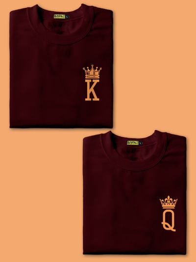 K &amp; Q Crown Couple T-shirt