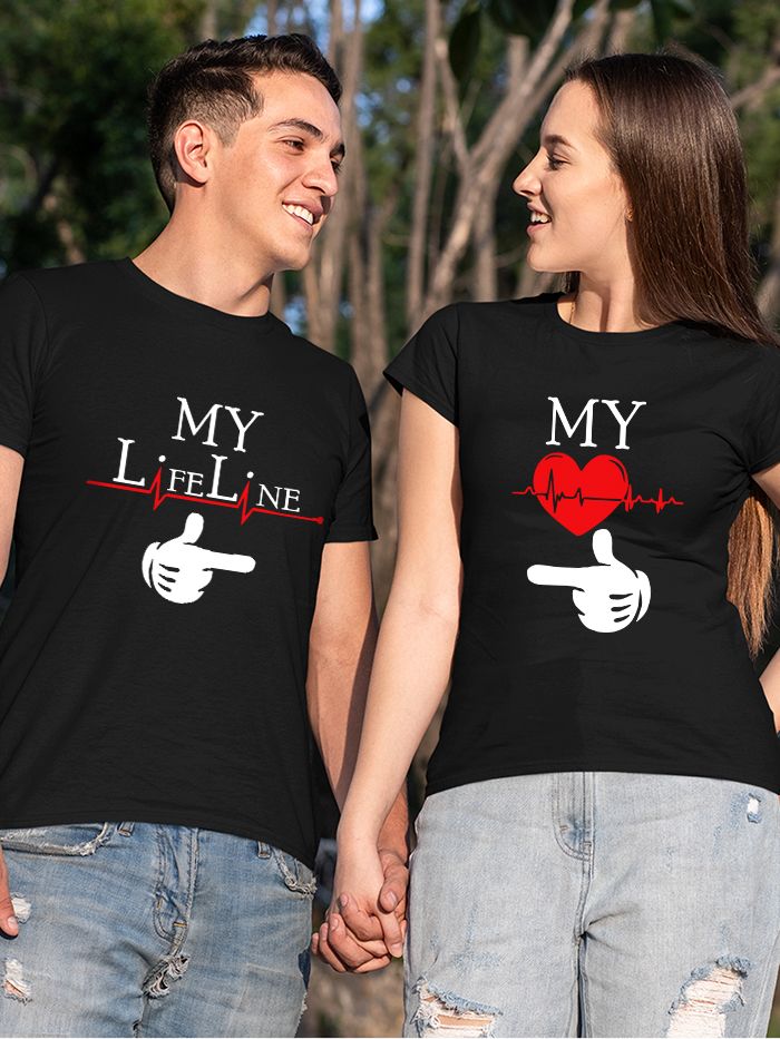 Life Couple T Shirts Online India - Beyoung