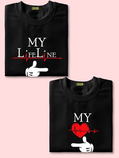 Life Line Couple T-Shirt Life Line Couple T-Shirt