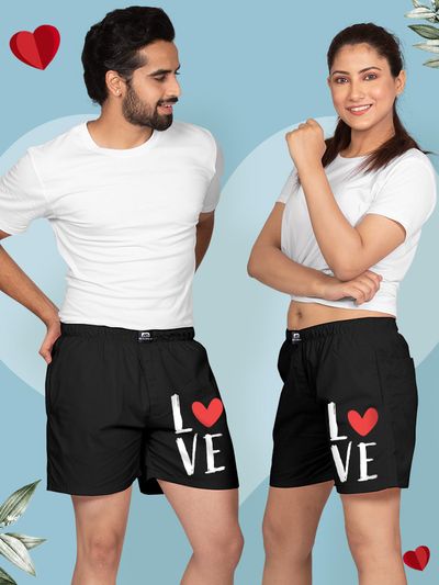 Buy Matching Couple Boxers Online India at Beyoung