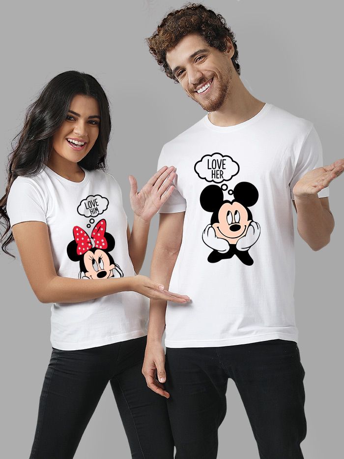 Mickey mouse t clearance shirt for couples