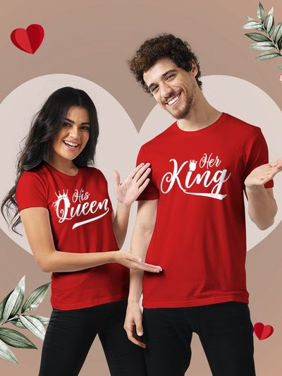 Buy Royal King and Queen Couple T Shirt Online India Beyoung