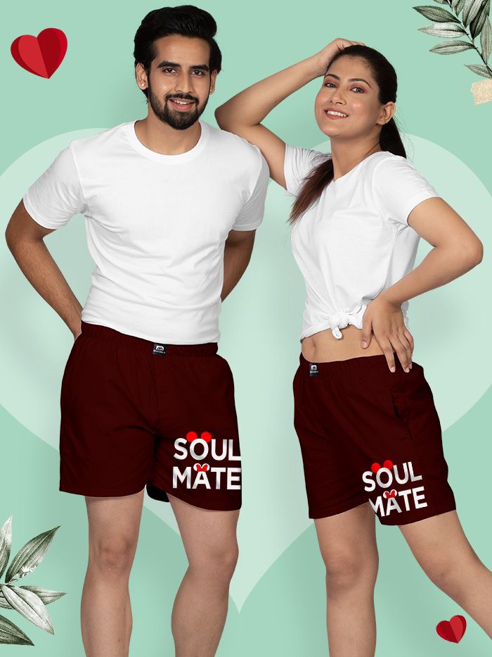 Buy SoulMate Couple Boxer Online in India -Beyoung