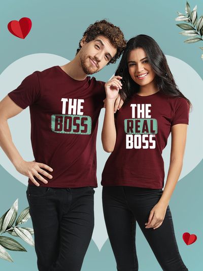 vest pakistanske Egypten Buy The Real Boss Couple T-Shirt Online India – Beyoung