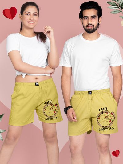 His and hers discount matching boxer shorts