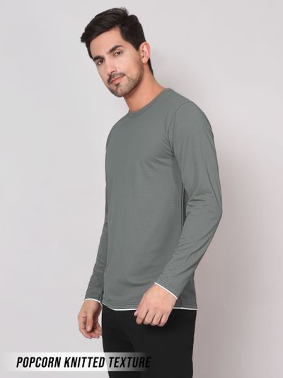 Grey long outlet sleeve shirt outfit