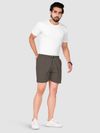 Plain Grizzle Gray And Black Mens Boxer Combo - Pack of Two