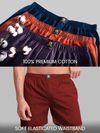 Plain Burgundy Mens Boxer