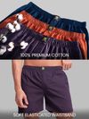 Plain Dark Violet Mens Boxer