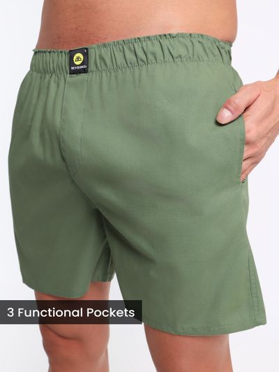 Plain Sage Green Mens Boxer Plain Sage Green Mens Boxers