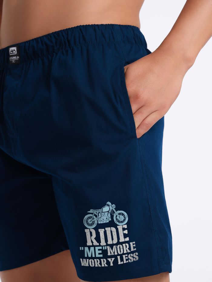 Buy Ride Me Printed Shorts for Men Online in India Beyoung
