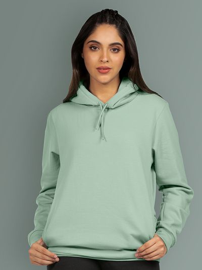 Buy Plain Pista Green Hoodies for Women Online India Beyoung