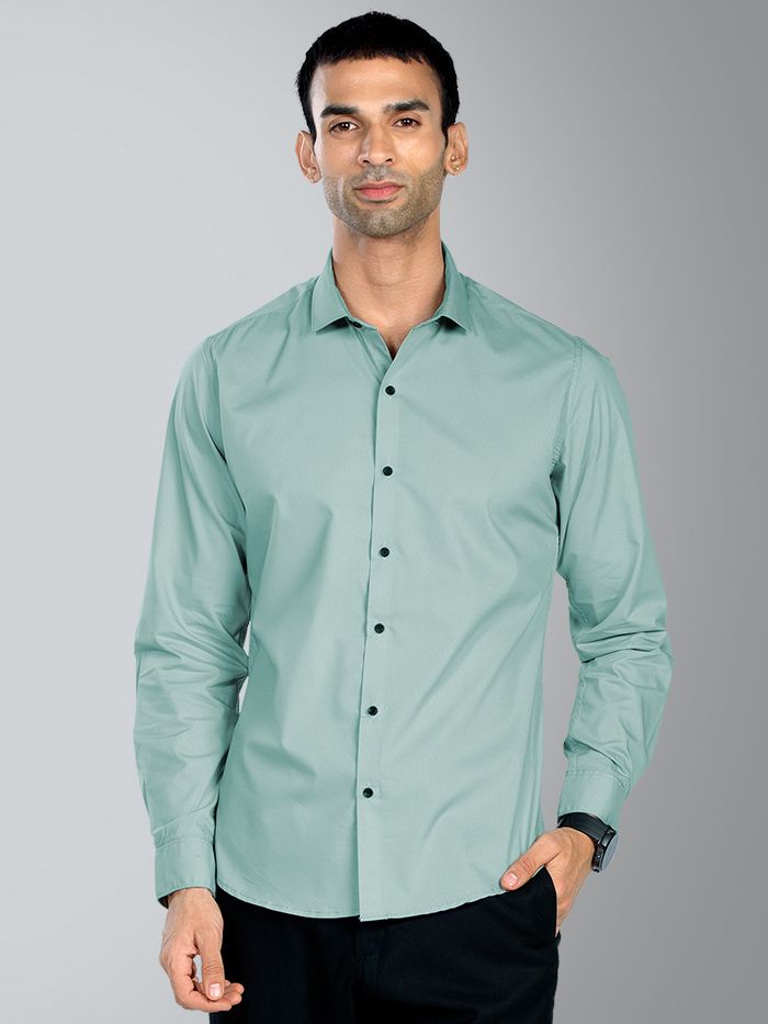 Pistachio Green - Formal Shirts For Men