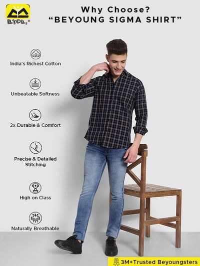 Buy Check Shirts for Men Online in India 70% OFF| Beyoung
