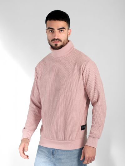 Baby Pink Turtle Neck Sweatshirt Baby Pink Turtle Neck Sweatshirt