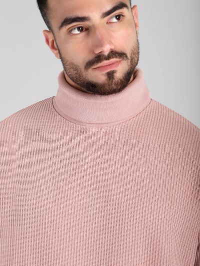 Baby Pink Turtle Neck Sweatshirt Baby Pink Turtle Neck Sweatshirt