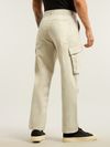 Beige 6-Pockets Cargo Pants
