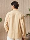 Beige Cotton Shirt for Men