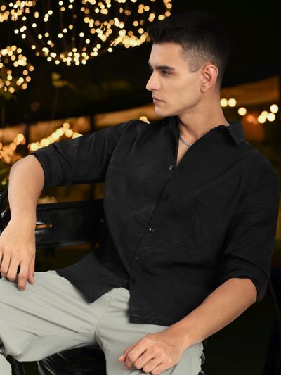 Black Crushed Shirt
