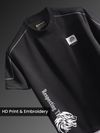 Black Dragon Era HD Print Oversized T-Shirt