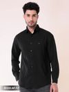 Black Full Sleeves Casual Shirt for Men