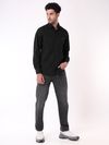 Black Full Sleeves Casual Shirt for Men