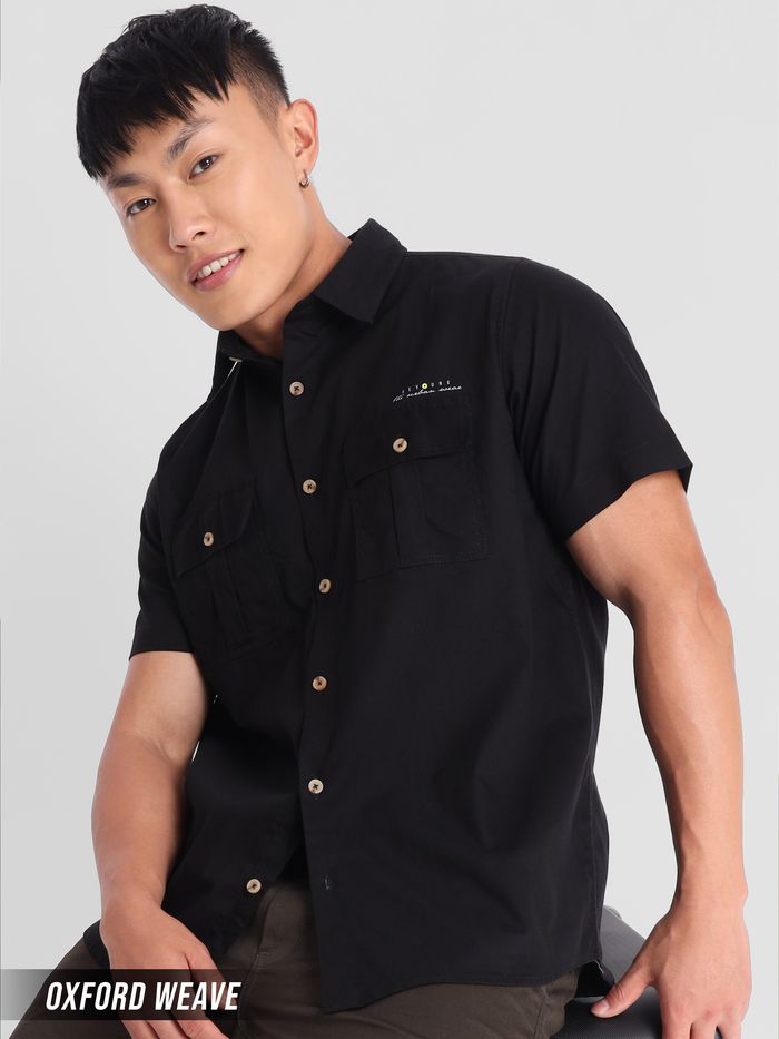 Buy Black Oxford Shirt for Men Online in India Beyoung