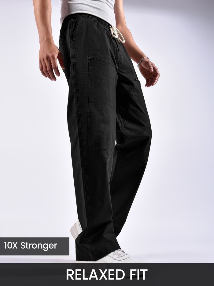 buy cargo pants online at Beyoung, 